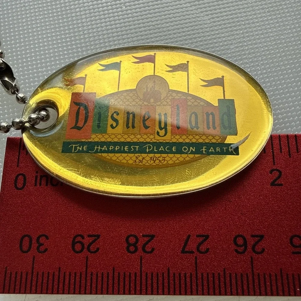 Disneyland Keychain 50th Anniversary Marquee Sign Retro Collection